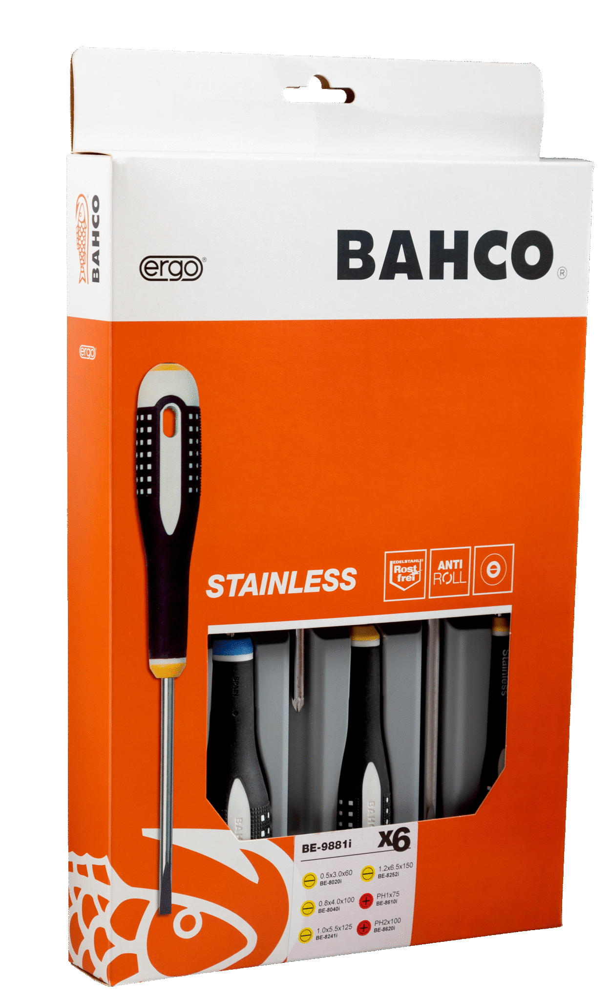 JUEGO DESTORNILLADOR 6 PZA INOX BAHCO (BE-9881i)