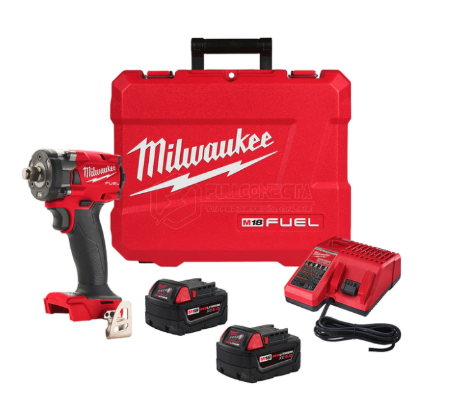 LLAVE IMPACTO COMPACTA 1/2 18V FUEL 2 BATERIA 5.0Ah MILWAUKEE (2855-259)
