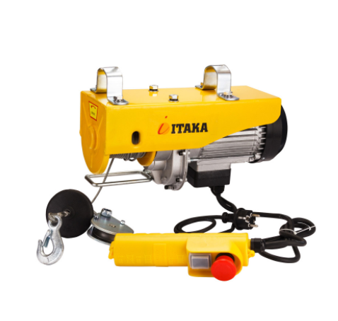 TECLE ELECTRICO CON PIOLA DE ACERO 400 KG ITAKA (PA 400)