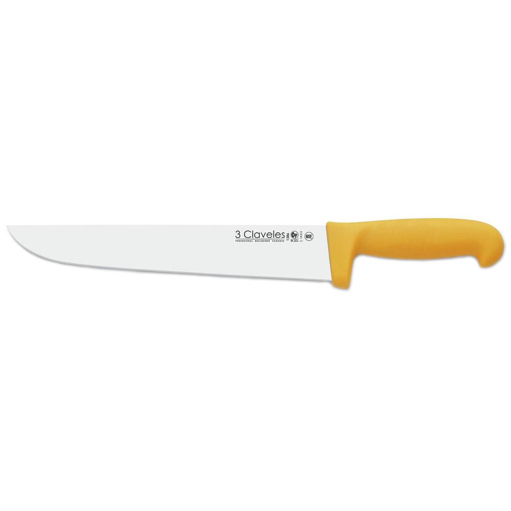 CUCHILLO TRES CLAVELES AMARILLO 20 CM Nº 1384
