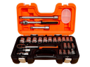 JUEGO DE DADOS DE 1/2 24 PZAS 10 A 32 BAHCO (S240)