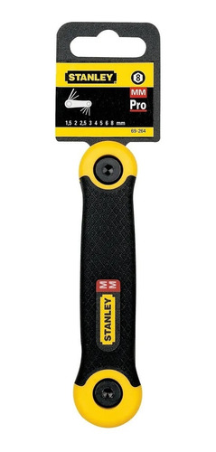 JUEGO LLAVES ALLEN PRO 1.5 A 8 MM STANLEY (69-264)