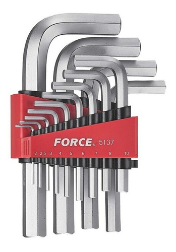 JUEGO LLAVES ALLEN 1/16 A 3/4 MM FORCE (5137S) 