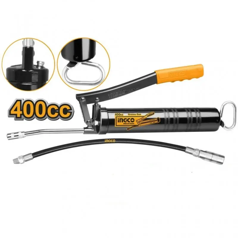 BOMBA ENGRASE MANUAL C/FLEXIBLE 400CC INGCO (GRG015001)