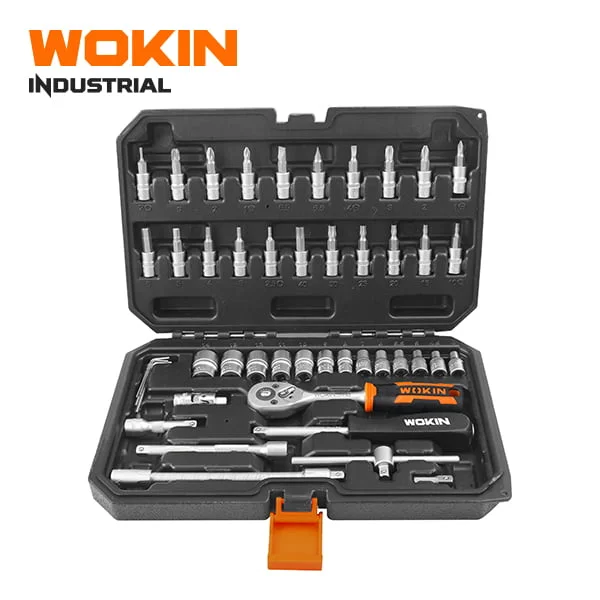 JUEGO DE DADOS 1/4" 46 PZS WOKIN (155146)