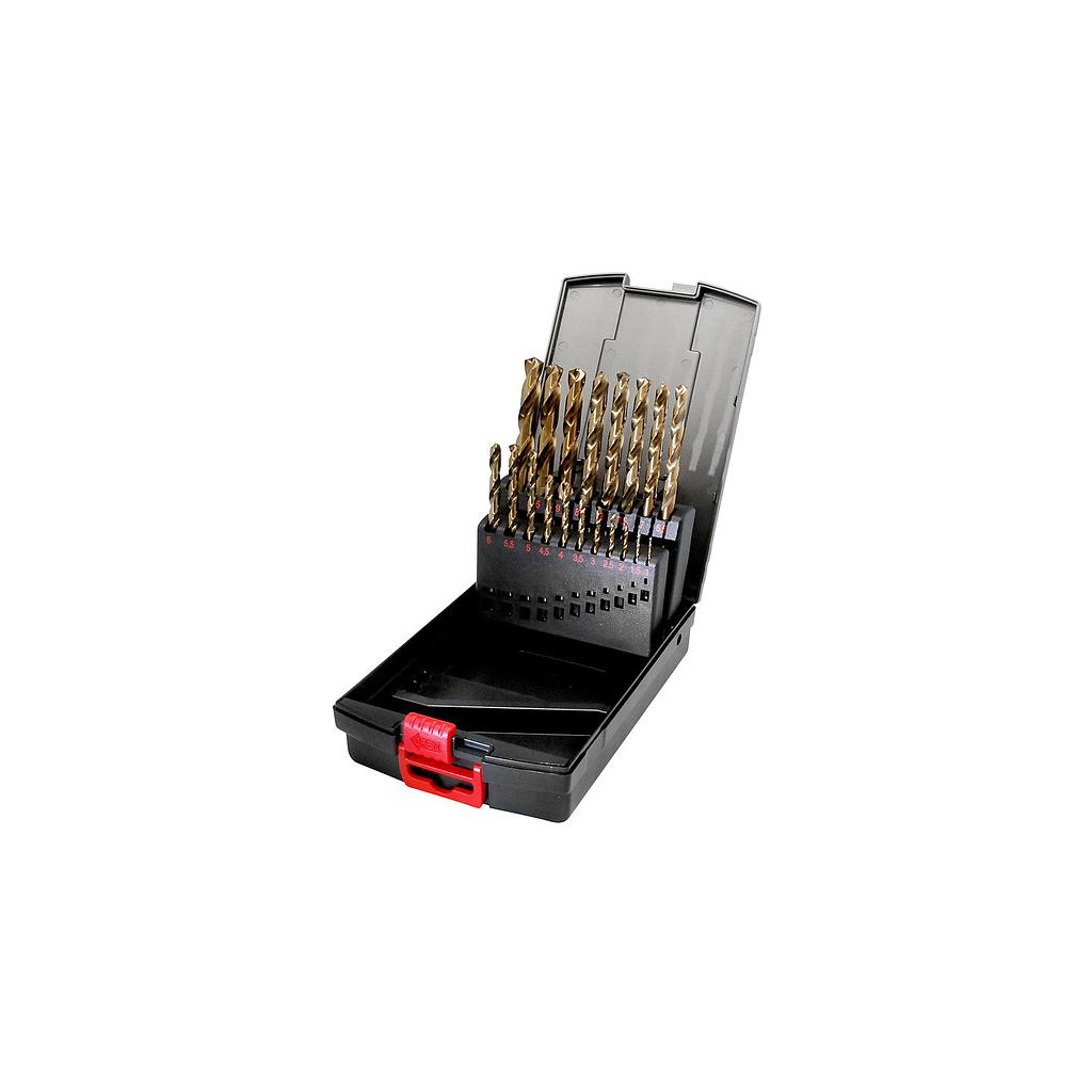 JUEGO DE BROCAS COBALTO 1 A 10 MM 19 PZAS ECEFF