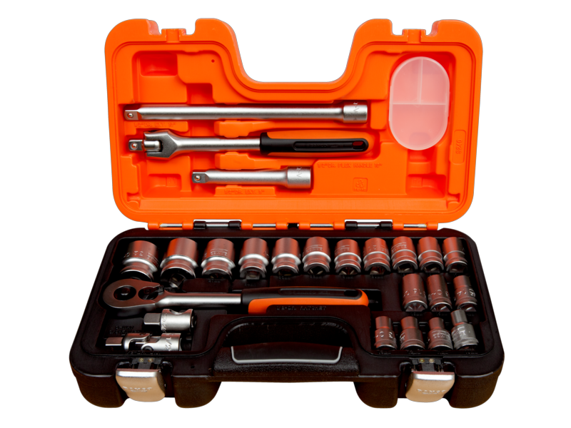 JUEGO DE DADOS DE 1/2  24 PZAS 10 A 32 BAHCO (S240)