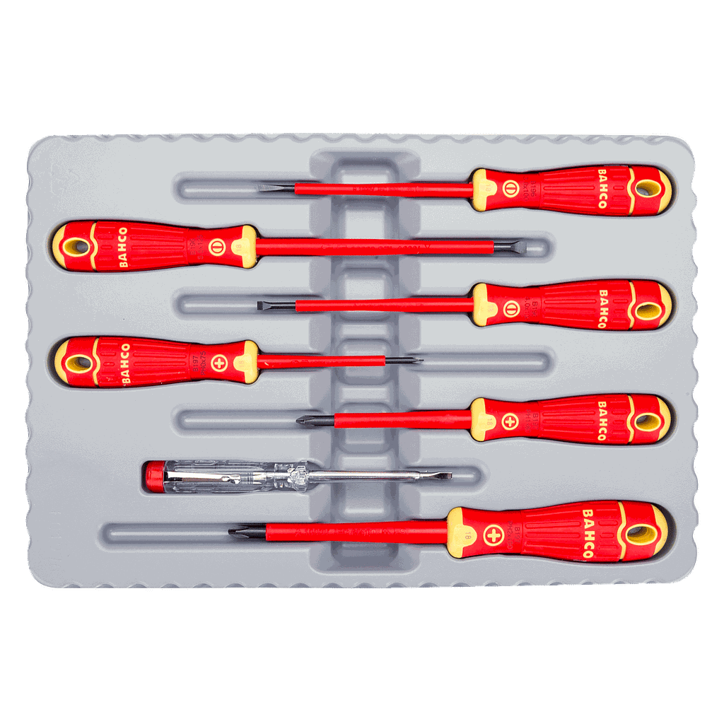 JUEGO DESTORNILLADOR 7 PZAS 1000V BAHCO (B220.027)