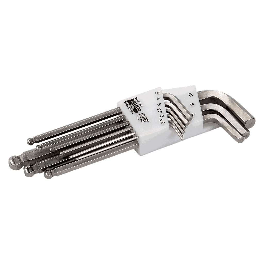 JUEGO LLAVES ALLEN INOX 1.5-10 BAHCO (BE-9770i)